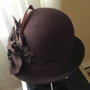 Cloche Style Felt Hat